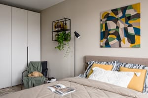 Дизайн интерьера спальни в евродвушке от студии ОПА!